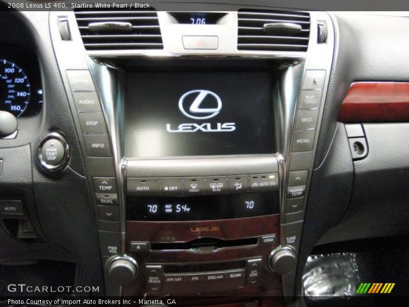 Starfire White Pearl / Black 2008 Lexus LS 460