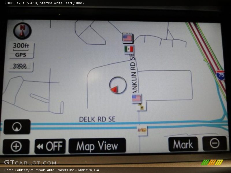 Starfire White Pearl / Black 2008 Lexus LS 460