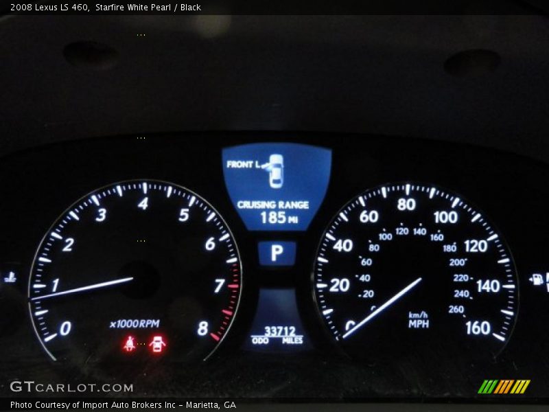 Starfire White Pearl / Black 2008 Lexus LS 460