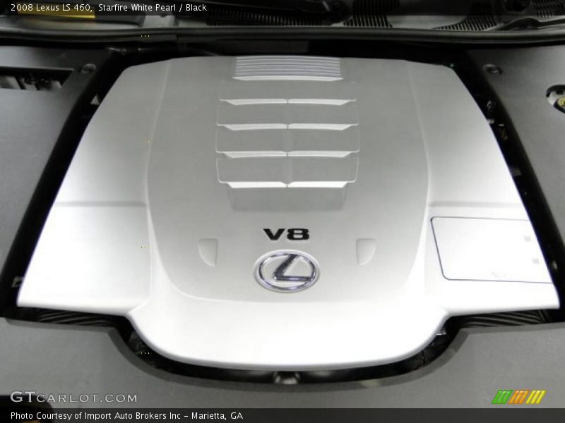 Starfire White Pearl / Black 2008 Lexus LS 460