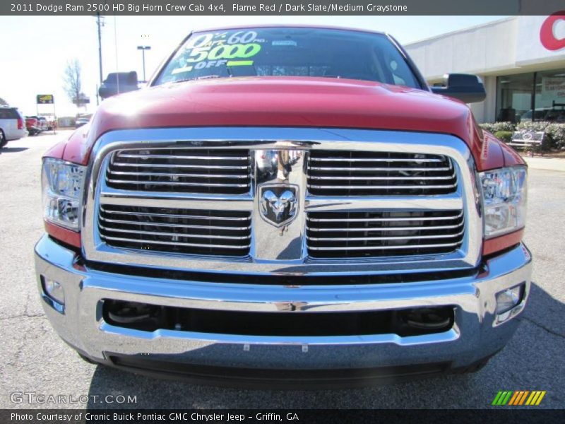 Flame Red / Dark Slate/Medium Graystone 2011 Dodge Ram 2500 HD Big Horn Crew Cab 4x4