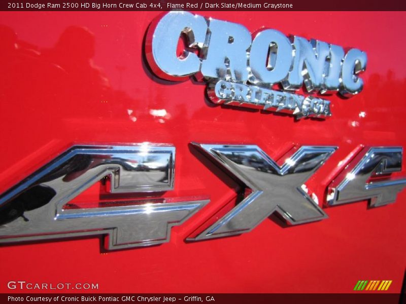 Flame Red / Dark Slate/Medium Graystone 2011 Dodge Ram 2500 HD Big Horn Crew Cab 4x4