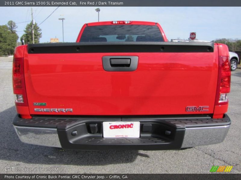 Fire Red / Dark Titanium 2011 GMC Sierra 1500 SL Extended Cab