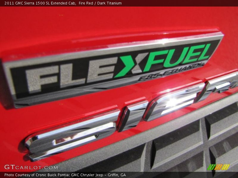 Fire Red / Dark Titanium 2011 GMC Sierra 1500 SL Extended Cab