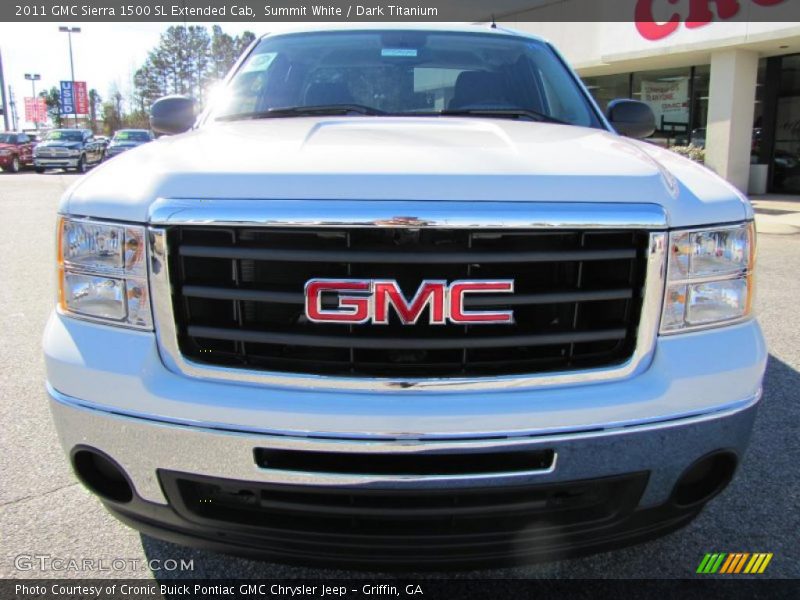 Summit White / Dark Titanium 2011 GMC Sierra 1500 SL Extended Cab