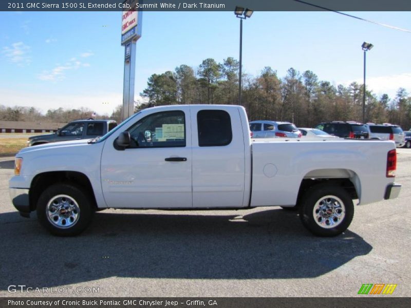 Summit White / Dark Titanium 2011 GMC Sierra 1500 SL Extended Cab