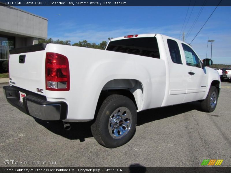 Summit White / Dark Titanium 2011 GMC Sierra 1500 SL Extended Cab