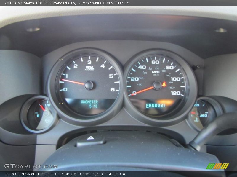 Summit White / Dark Titanium 2011 GMC Sierra 1500 SL Extended Cab