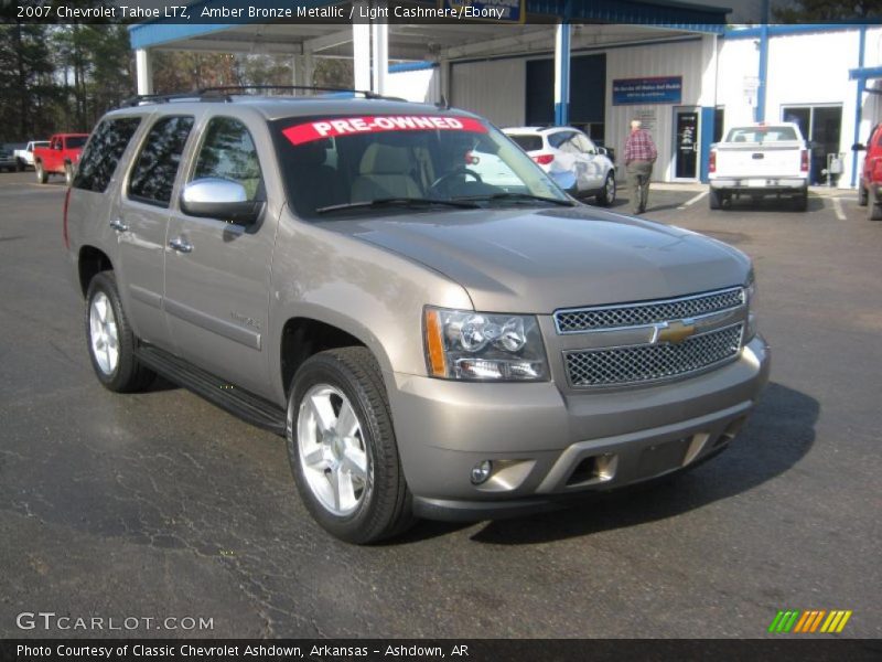 Amber Bronze Metallic / Light Cashmere/Ebony 2007 Chevrolet Tahoe LTZ