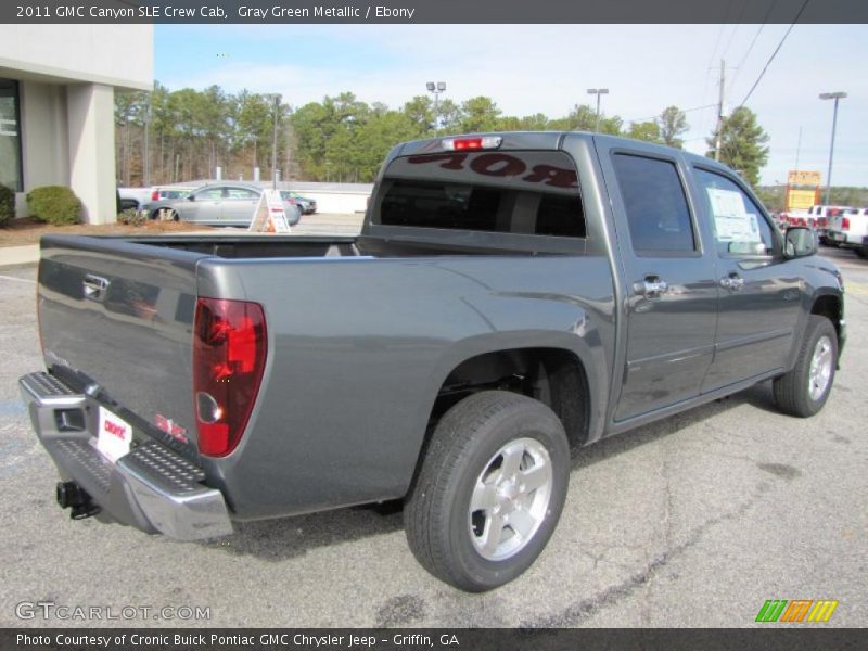 Gray Green Metallic / Ebony 2011 GMC Canyon SLE Crew Cab