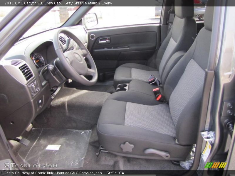  2011 Canyon SLE Crew Cab Ebony Interior