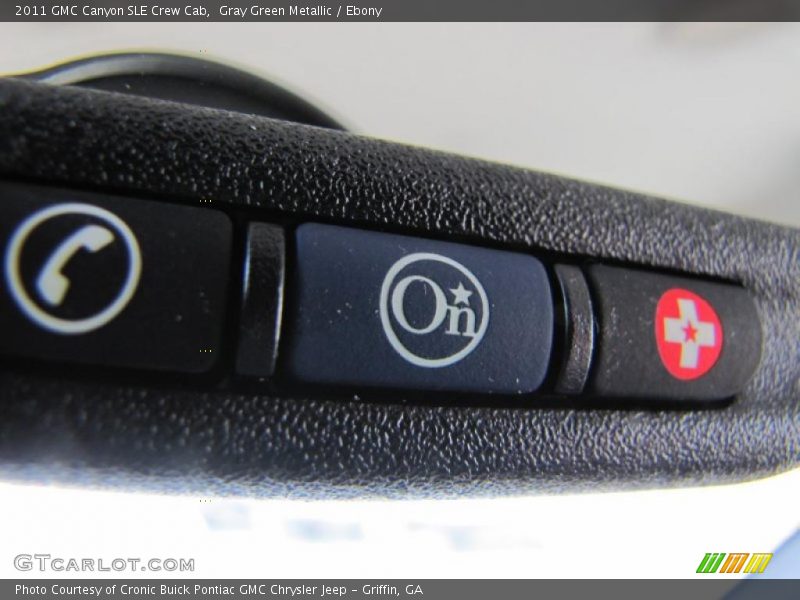 Gray Green Metallic / Ebony 2011 GMC Canyon SLE Crew Cab