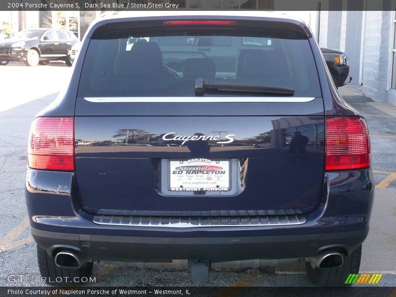 Dark Sea Blue / Stone/Steel Grey 2004 Porsche Cayenne S