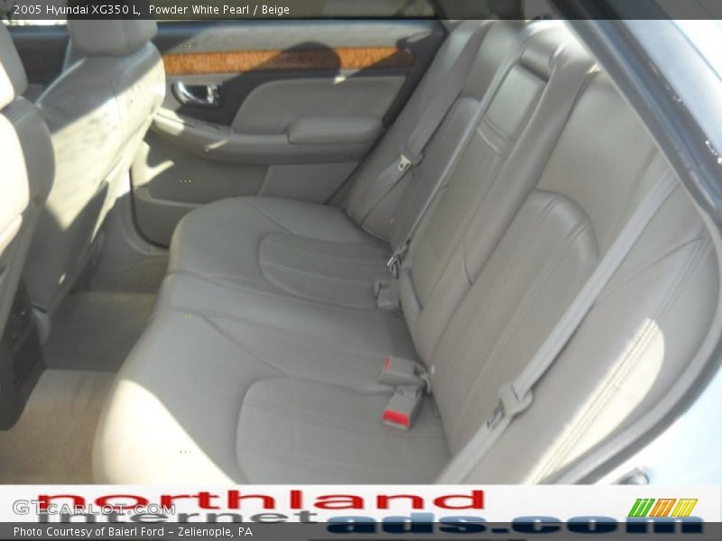 Powder White Pearl / Beige 2005 Hyundai XG350 L