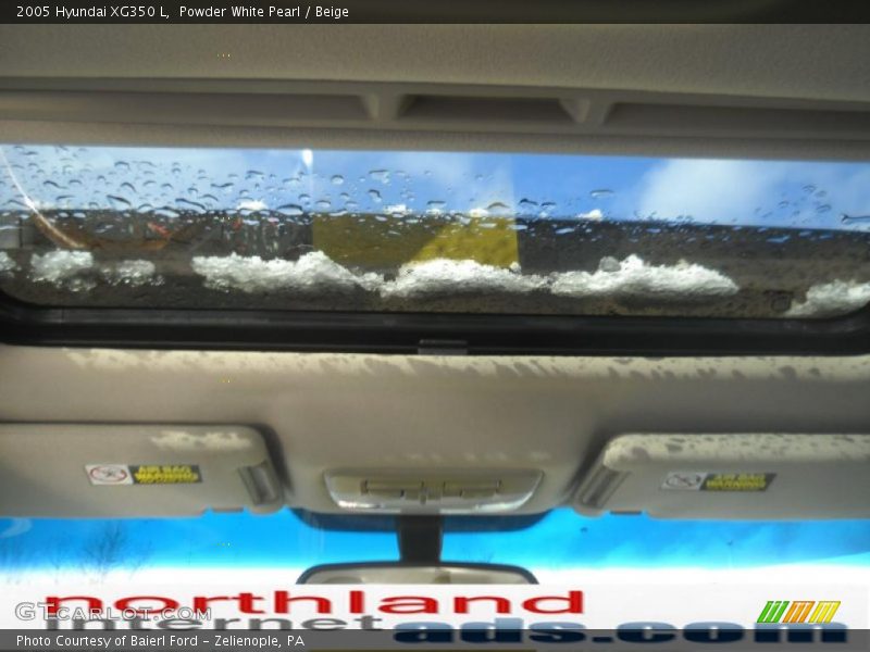 Powder White Pearl / Beige 2005 Hyundai XG350 L