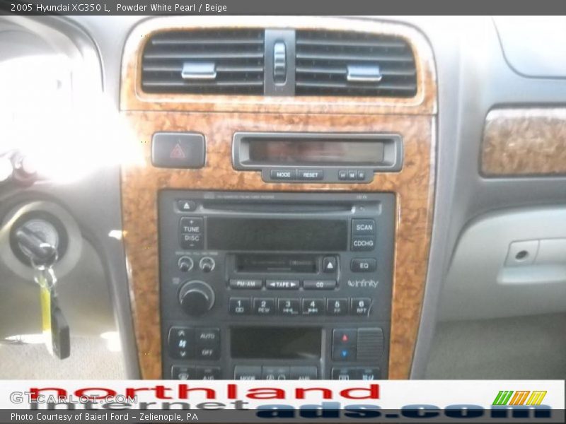 Powder White Pearl / Beige 2005 Hyundai XG350 L
