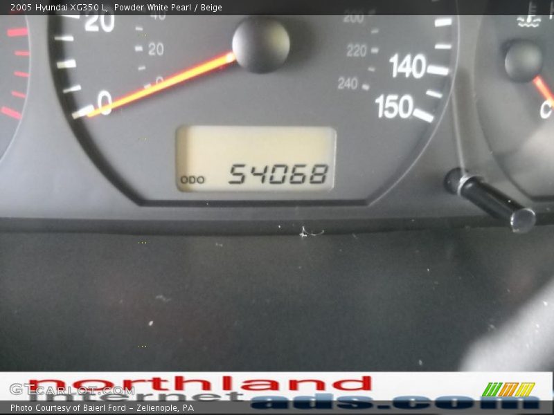 Powder White Pearl / Beige 2005 Hyundai XG350 L