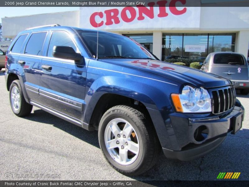 Midnight Blue Pearl / Medium Slate Gray 2006 Jeep Grand Cherokee Laredo