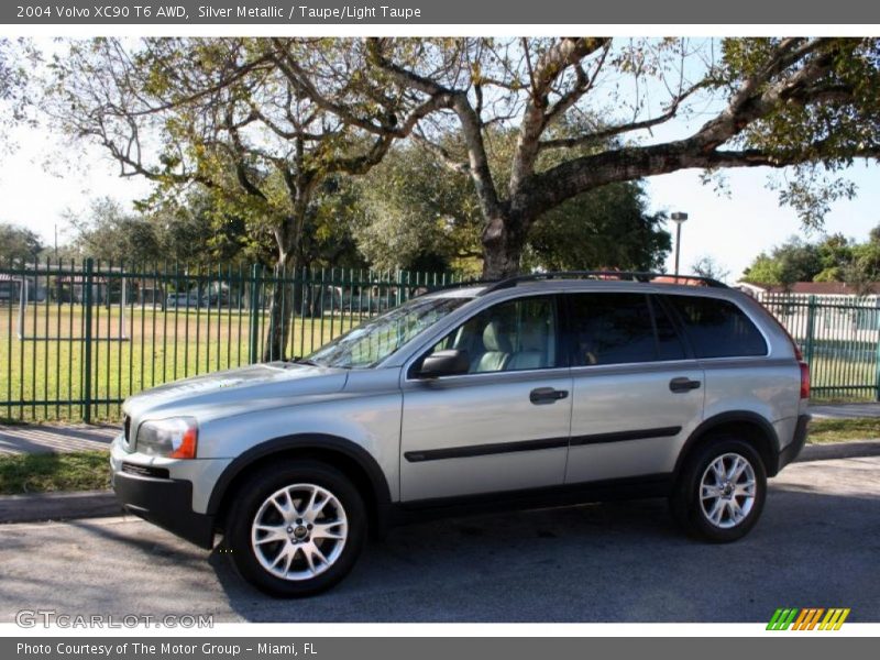 Silver Metallic / Taupe/Light Taupe 2004 Volvo XC90 T6 AWD