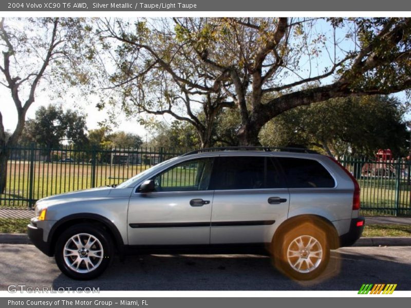 Silver Metallic / Taupe/Light Taupe 2004 Volvo XC90 T6 AWD