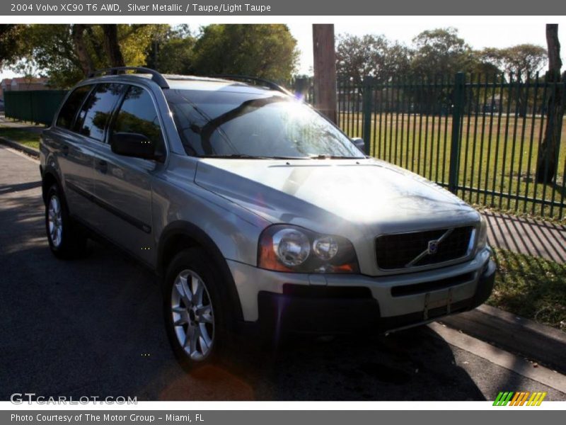 Silver Metallic / Taupe/Light Taupe 2004 Volvo XC90 T6 AWD