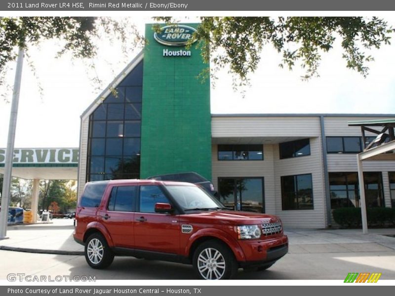 Rimini Red Metallic / Ebony/Ebony 2011 Land Rover LR4 HSE