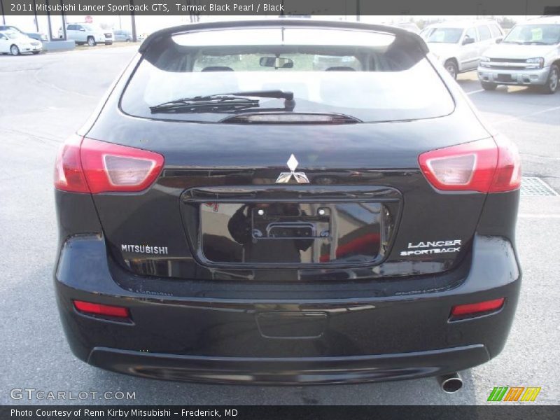 Tarmac Black Pearl / Black 2011 Mitsubishi Lancer Sportback GTS