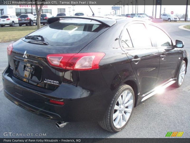 Tarmac Black Pearl / Black 2011 Mitsubishi Lancer Sportback GTS