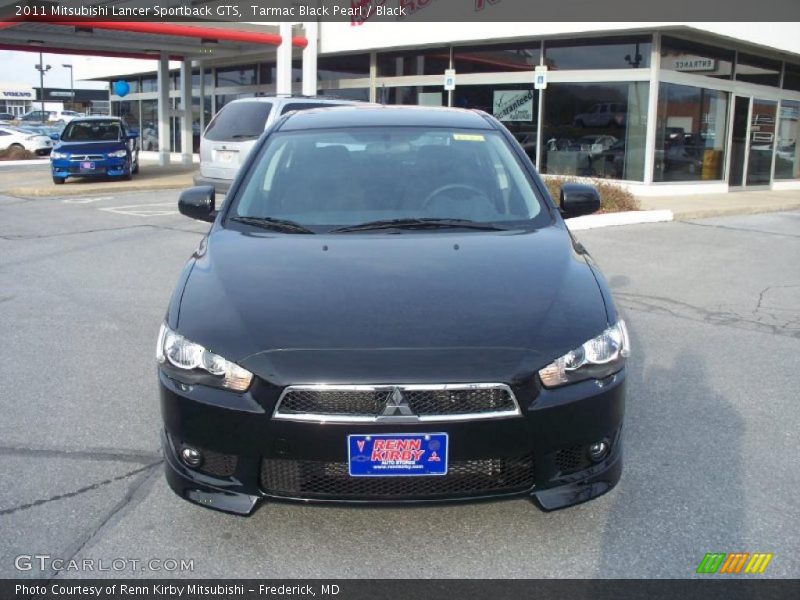 Tarmac Black Pearl / Black 2011 Mitsubishi Lancer Sportback GTS