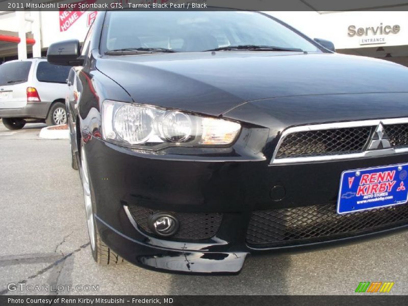 Tarmac Black Pearl / Black 2011 Mitsubishi Lancer Sportback GTS