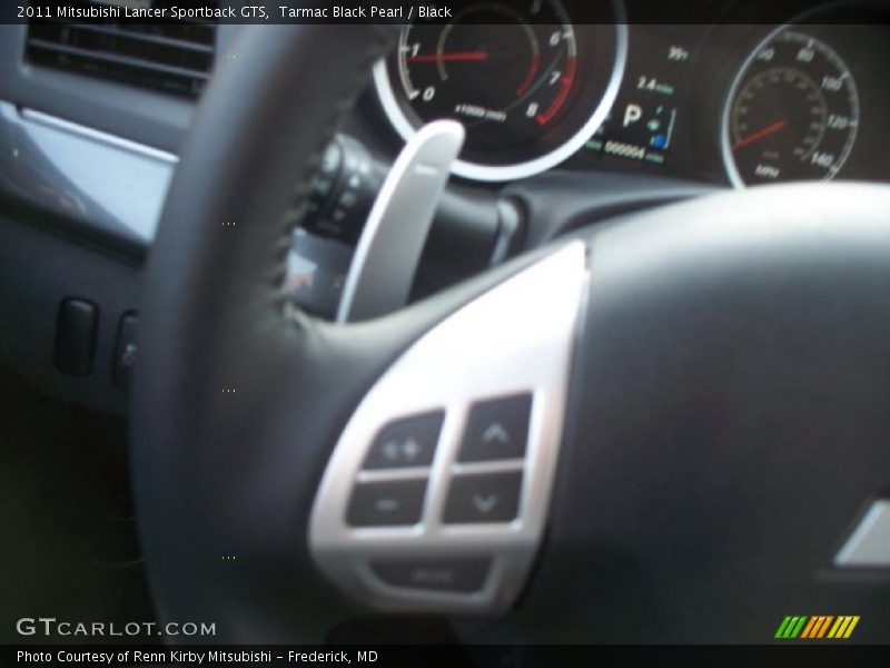 Tarmac Black Pearl / Black 2011 Mitsubishi Lancer Sportback GTS