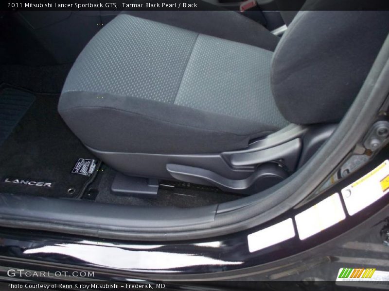 Tarmac Black Pearl / Black 2011 Mitsubishi Lancer Sportback GTS