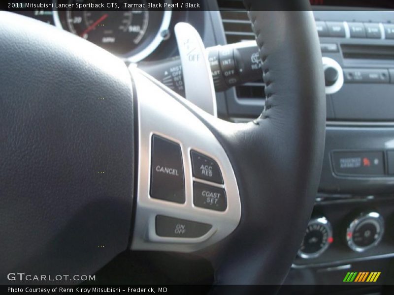 Tarmac Black Pearl / Black 2011 Mitsubishi Lancer Sportback GTS