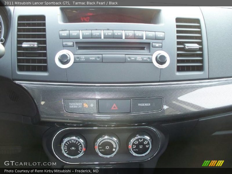Tarmac Black Pearl / Black 2011 Mitsubishi Lancer Sportback GTS