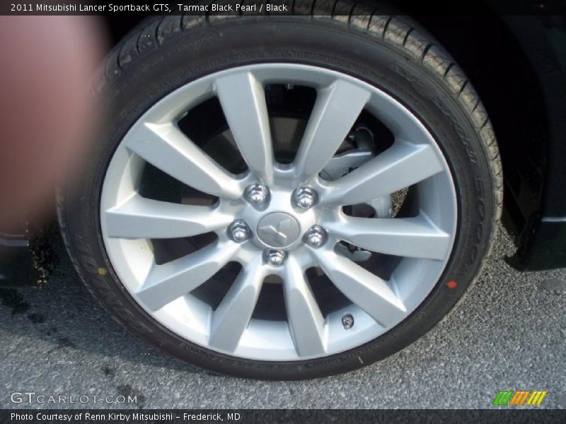Tarmac Black Pearl / Black 2011 Mitsubishi Lancer Sportback GTS