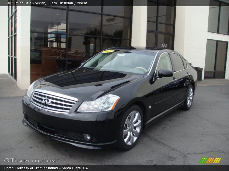 Black Obsidian / Wheat 2007 Infiniti M 45 Sedan