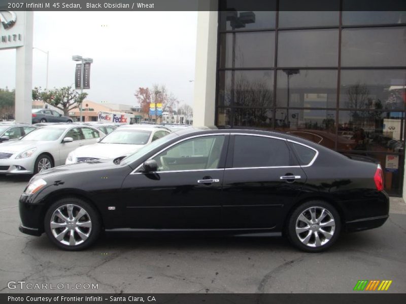 Black Obsidian / Wheat 2007 Infiniti M 45 Sedan