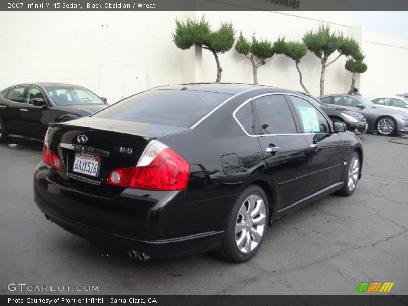 Black Obsidian / Wheat 2007 Infiniti M 45 Sedan