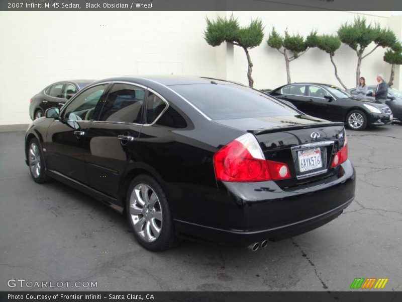 Black Obsidian / Wheat 2007 Infiniti M 45 Sedan