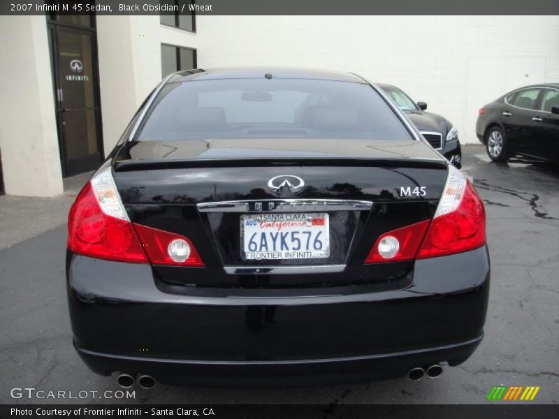 Black Obsidian / Wheat 2007 Infiniti M 45 Sedan