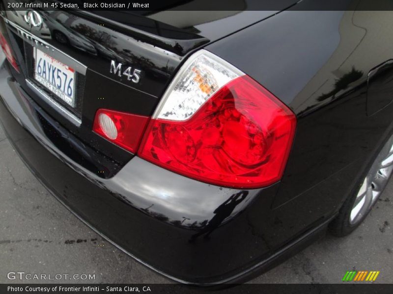 Black Obsidian / Wheat 2007 Infiniti M 45 Sedan
