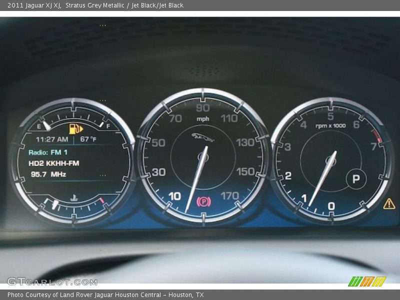 Stratus Grey Metallic / Jet Black/Jet Black 2011 Jaguar XJ XJ