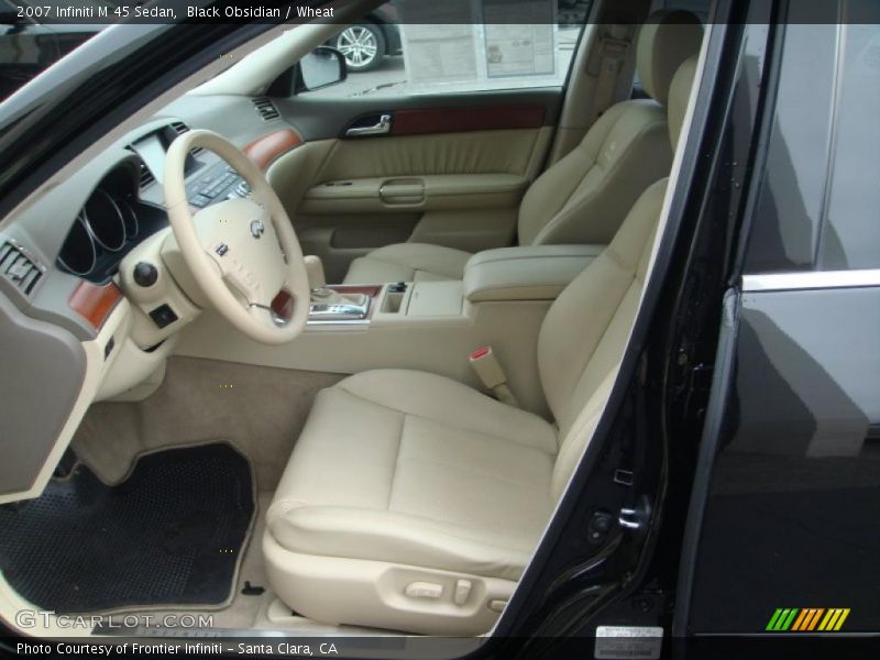 Black Obsidian / Wheat 2007 Infiniti M 45 Sedan