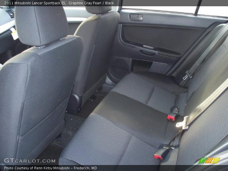 Graphite Gray Pearl / Black 2011 Mitsubishi Lancer Sportback ES