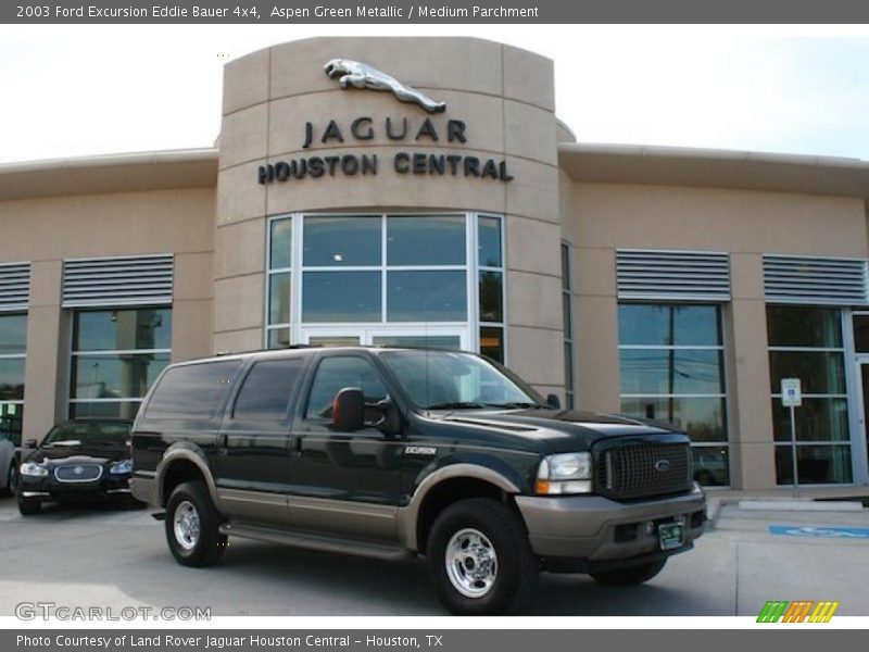 Aspen Green Metallic / Medium Parchment 2003 Ford Excursion Eddie Bauer 4x4