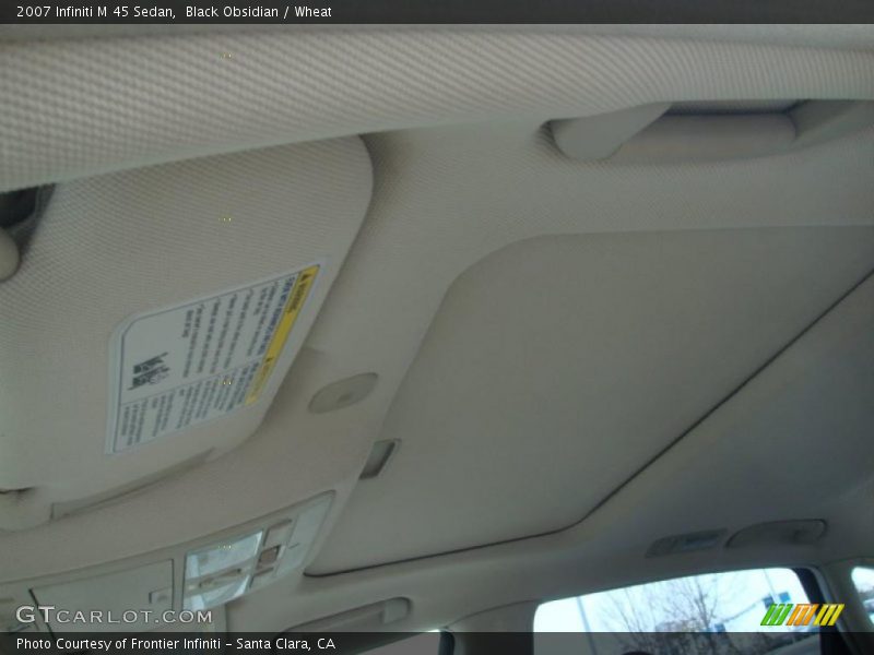 Black Obsidian / Wheat 2007 Infiniti M 45 Sedan