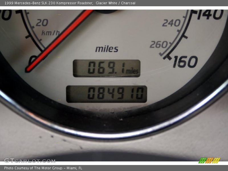 Glacier White / Charcoal 1999 Mercedes-Benz SLK 230 Kompressor Roadster