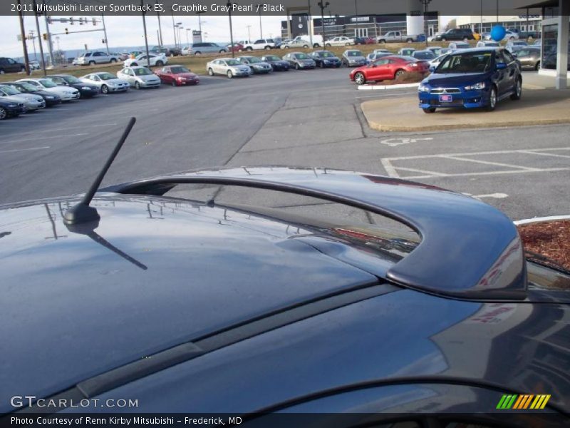 Graphite Gray Pearl / Black 2011 Mitsubishi Lancer Sportback ES