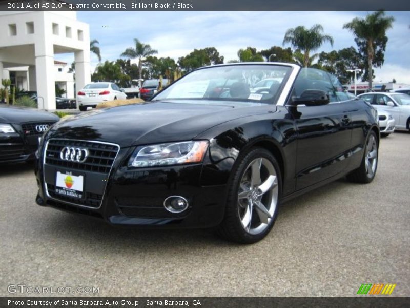 Brilliant Black / Black 2011 Audi A5 2.0T quattro Convertible