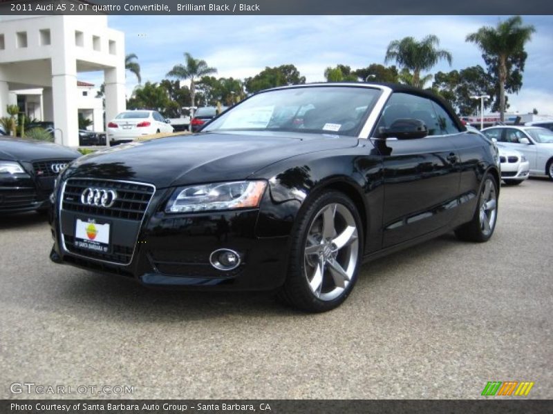 Brilliant Black / Black 2011 Audi A5 2.0T quattro Convertible
